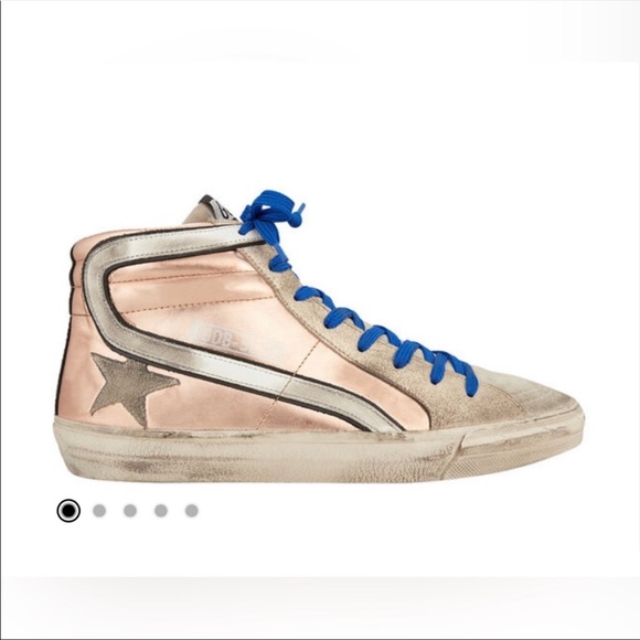 Golden Goose Slide Sneaker in Pink Gold - Picture 3 of 8
